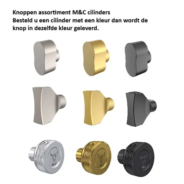 M&C Minos cilinder met kerntrekbeveiliging (1x) SKG***