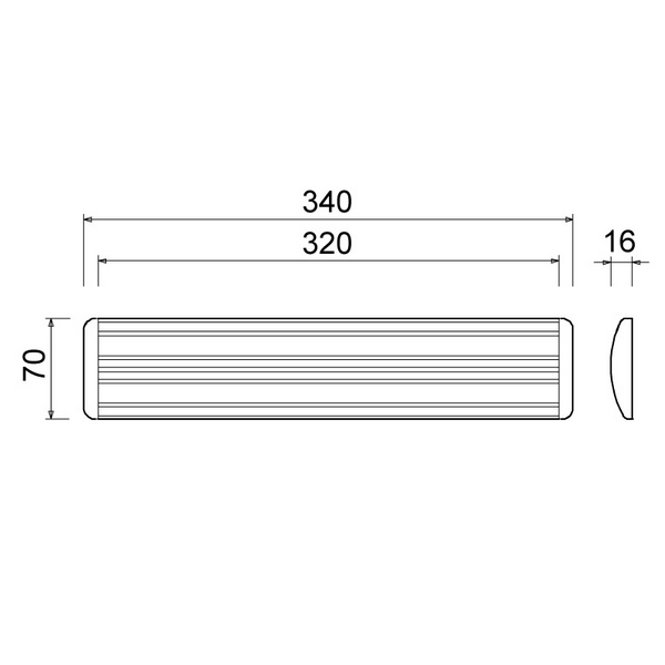Ami aluminium tochtklep zwart