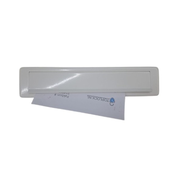 AMI Briefplaat met Koker en Tochtklep EP 965 – Wit (RAL 9010)