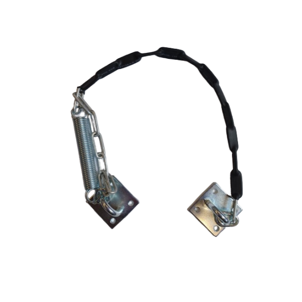 Toplock stormketting voor zware deuren tot 60 kg zwart RVS