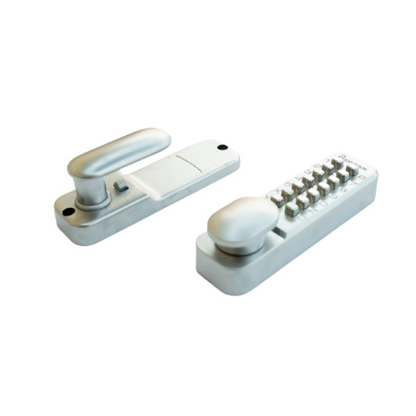 Toplock 2010 Mechanisch code bijzetslot zilver