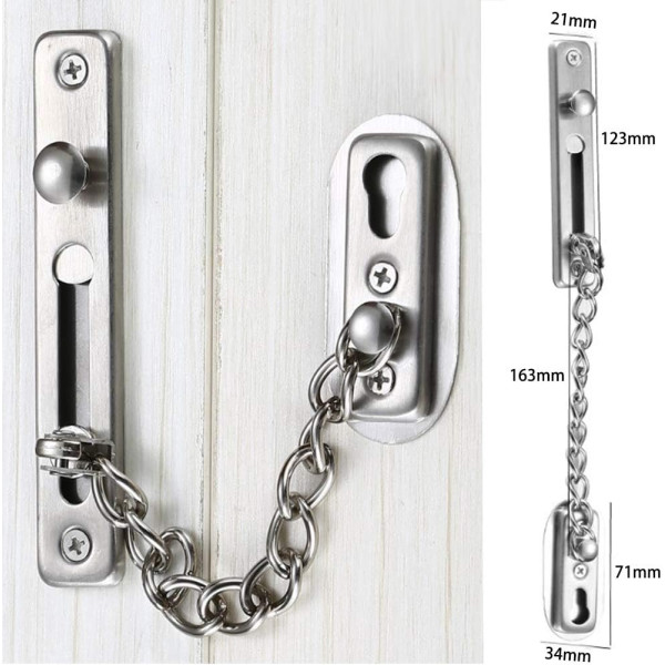 Toplock deurketting zwart Toplock deurketting zwart