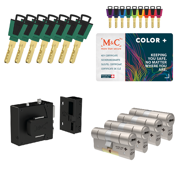 M&C oplegslot met knop + Color+ (4x) SKG*** M&C oplegslot met knop + Color+ (4x) SKG***