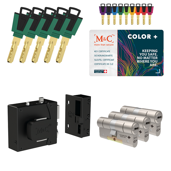 M&C oplegslot met knop + Color+ (3x) SKG*** M&C oplegslot met knop + Color+ (3x) SKG***