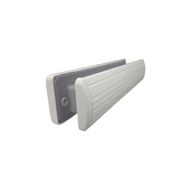 AMI Briefplaat met Koker en Tochtklep EP 965 – Wit (RAL 9010)