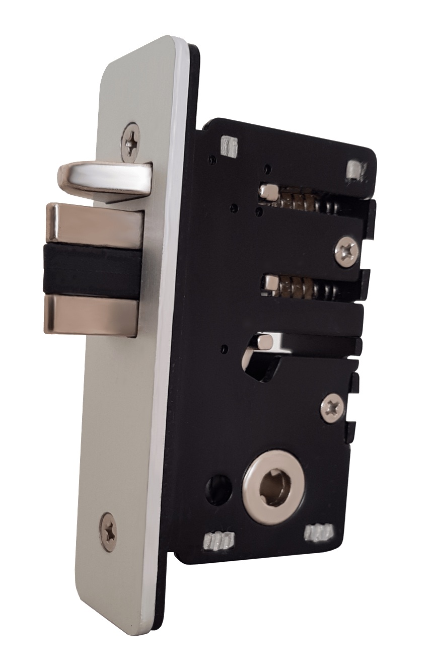 Foto van smal insteekslot alu latch
