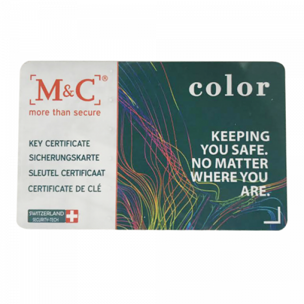 M&C Color+ sleutel op nabestellen