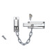 Toplock deurketting met slot - chroom