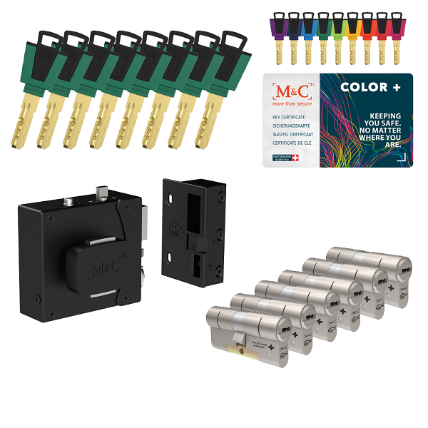 M&C oplegslot met knop + Color+ (6x) SKG*** M&C oplegslot met knop + Color+ (6x) SKG***
