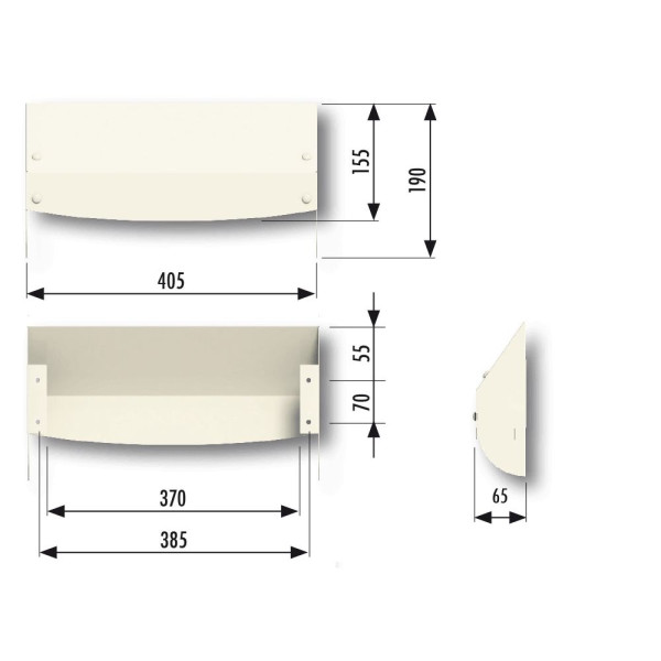 SecuMax Plus brievenbusbeveiliger wit