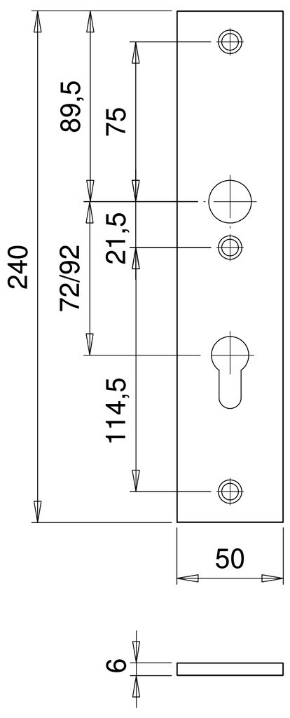 Tekening Buva 3400 veiligheidsbeslag pc72/92
